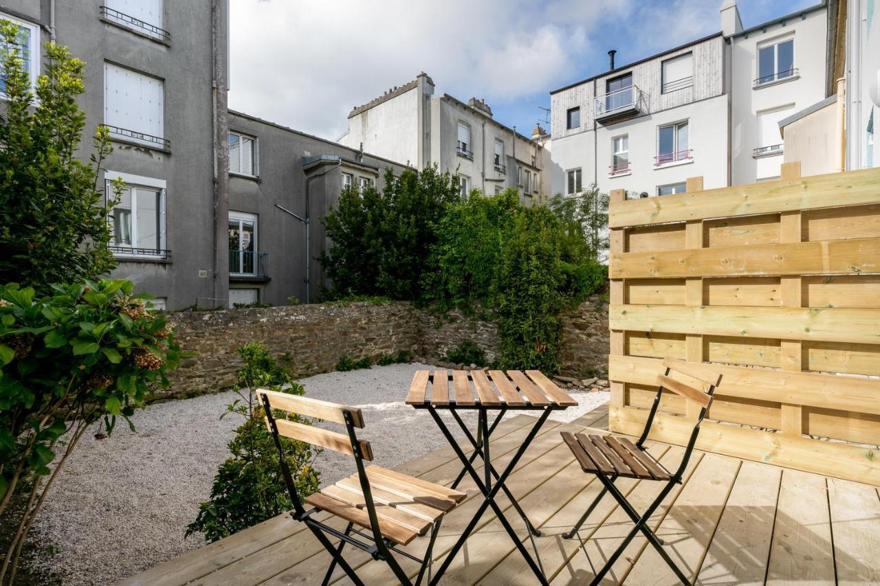 Gwer - Studio Neuf Hypercentre Terrasse Privee Appartement Brest Buitenkant foto